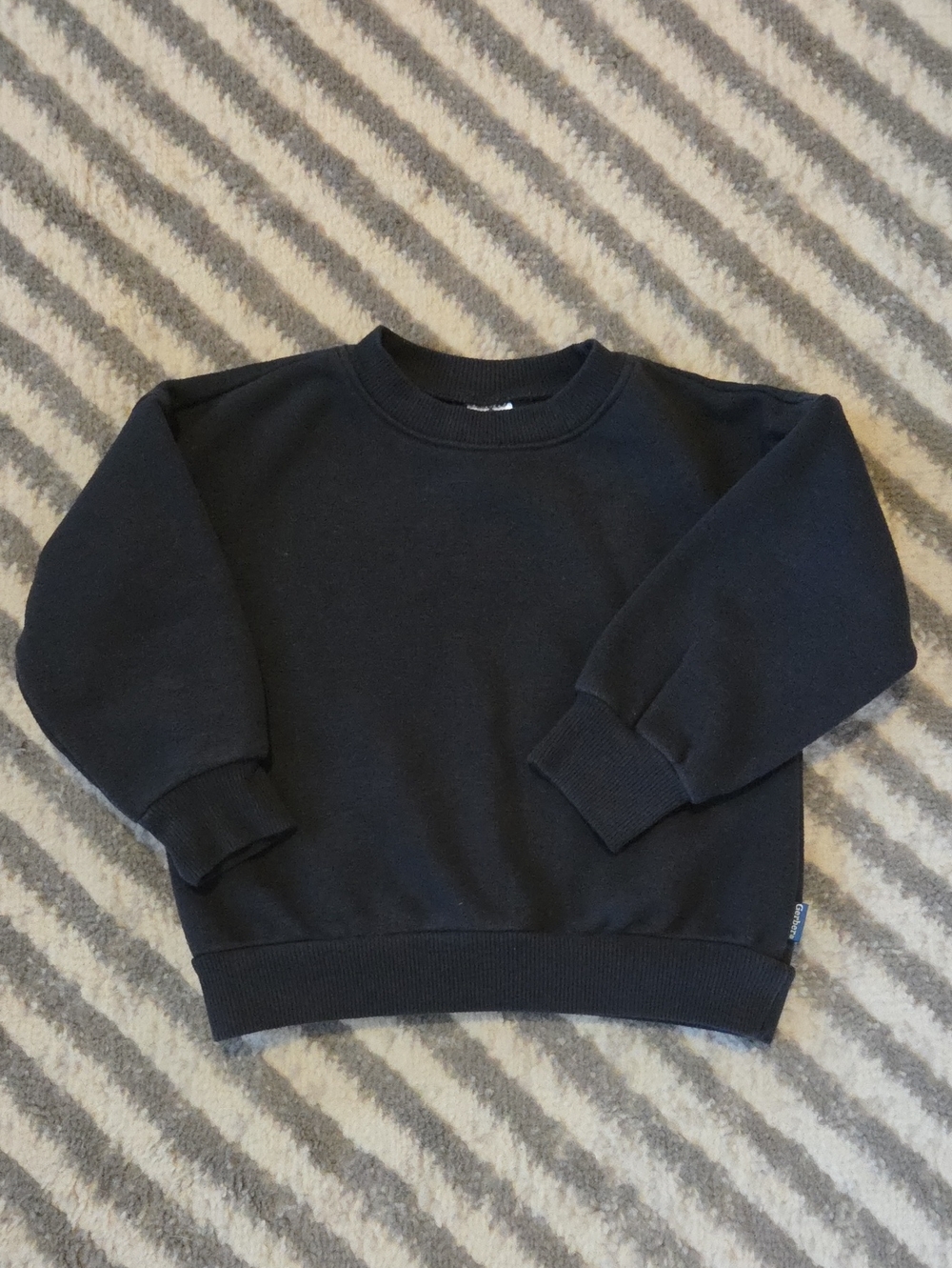 Gerber Original Black Crewneck Sweatshirt Size Kids 2T